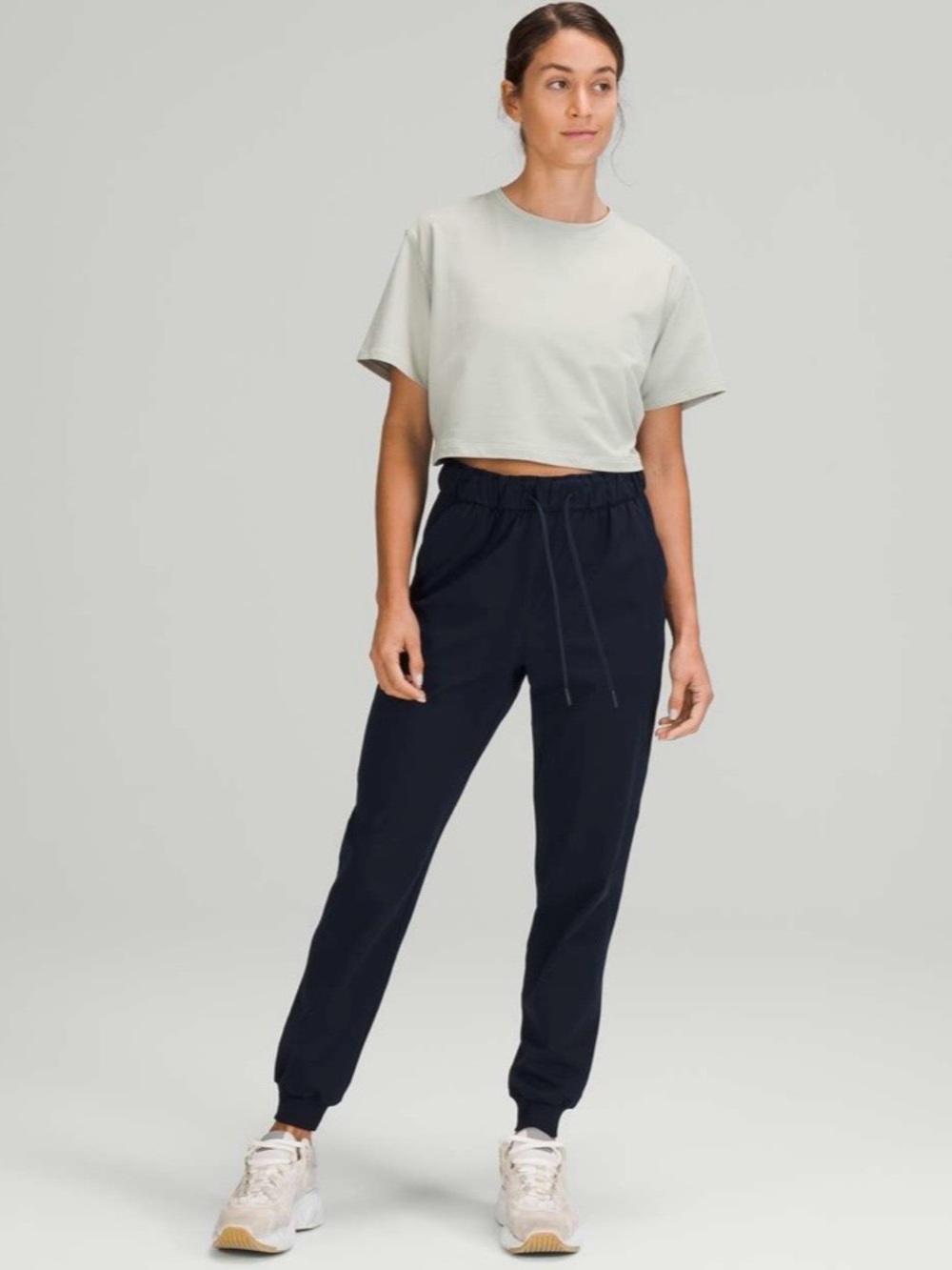 Lululemon Women’s Stretch High Waist Rise Jogger Lounge Track Pants Navy 2